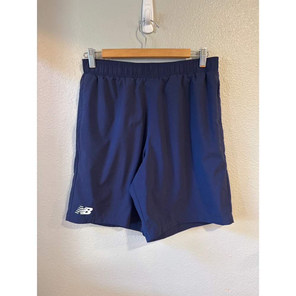 New Balance Athletic Shorts Men's Medium Navy Blue  Running Gym Workout‎
